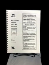 Jotul GF 3 DVII Allagash Direct V Gas Heater Installation Operation Instruction