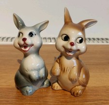 Vintage Goebel Bunny Rabbit Salt Or Pepper Shakers Pots Condiments