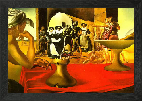 Salvador dali painting framed - dali,
