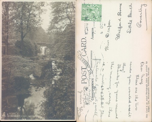 Waterfall and stream with