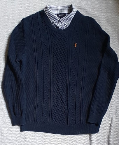 Next sweater with mock shirt - sweater,