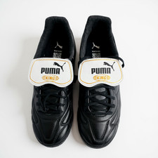 🏆 Puma King Top FG/AG Football Boots UK 9 – Black/White – BNIB