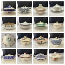 Vintage China Tureen - Lidded Serving Bowls - Antique China Tureens and Lids