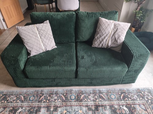 Green boneless sofa - green,