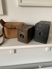 Two Box Cameras. (1x Kodak no.2a Brownie) (1x Varsity no.2 with original case)
