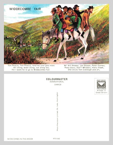 Vintage postcard widecombe - postcard,