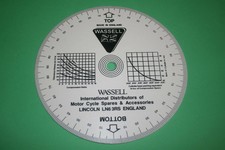 TRIUMPH NORTON BSA  ENGINE TIMING DISC PLASTIC WIPE CLEAN 190MM