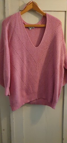 Next pink viscose mix - v, neck