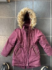 Girls - Next Purple Parka Coat