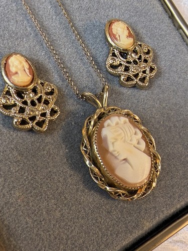 Vintage 14k shell cameo - 14k,