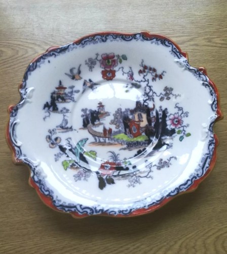 Antique ironstone plate - , 10