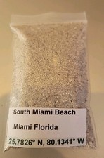 South Beach Miami Florida ,beach  Sand ,Soil Dirt Sample  Apx. 30ml.