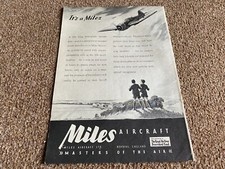 FABK7 ADVERT 11X8 MILES MASTER AIRCRAFT
