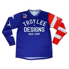 Troy Lee Designs Race Shop UFO BMX Motocross Long Sleeve Jersey USA Men's Medium