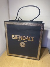 fendace Fendi Versace Black Medium Empty Gift Bag 35cm-33cm-15cm