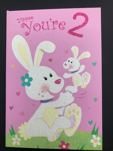 2nd birthday card girl - ,, 2
