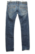 DIESEL INDUSTRY THANAZ STRAIGHT LEG BLUE DENIM JEANS W32 L34 WASH 008B9