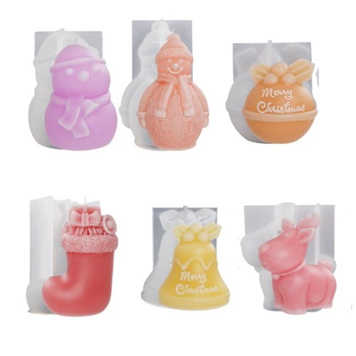 Christmas candle mold silicone - candle,