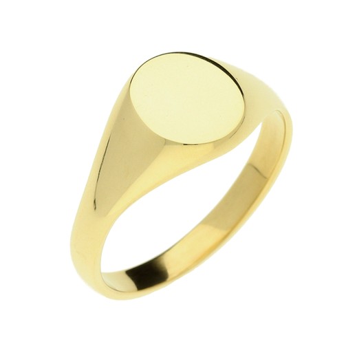 18ct yellow gold oval - gold,
