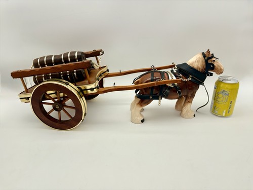 Vintage shire horse and cart - vintage,