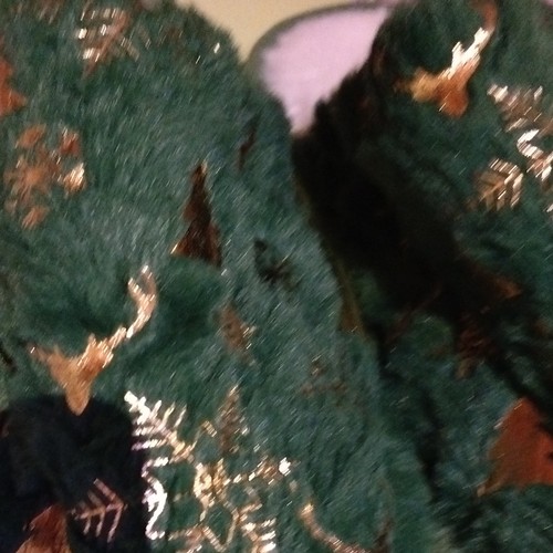 Women green gold faux - women’s, fur