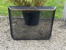 Vintage Black & Brass Mesh Large Good quality Fire Guard