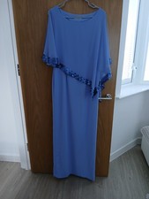 Gina Bacconi size 12 blue maxi
