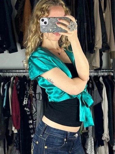 2000s 100 silk turquoise - 2000s,