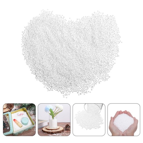 100g white mini polystyrene - white,