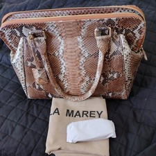 Python Leather Doctors Bag In Brown 