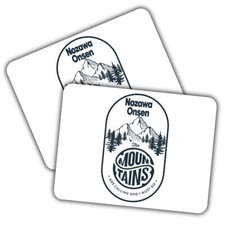 2x Vinyl Sticker Nozawa Onsen