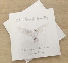 Personalised Bereavement Card - Condolence - Sympathy - Friend Family Handmade