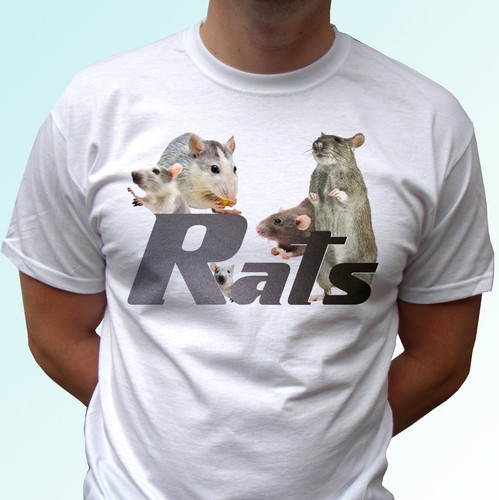 Rat shirt animal white - shirt, tee