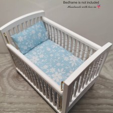 Dolls House Cot Bedding Set