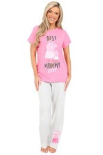 Women's Peppa Pig Best Mummy Ever Long Cotton Pyjamas