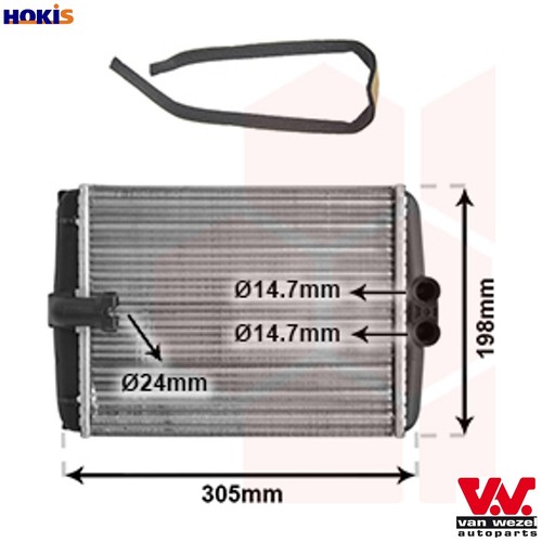 Heat exchanger interior - heat,