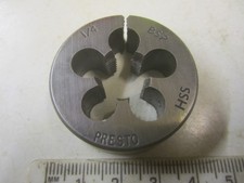 PRESTO HSS SPLIT DIE 1 1/2" OUTSIDE DIA 1/4 BSP EXCELLENT CONDITION *