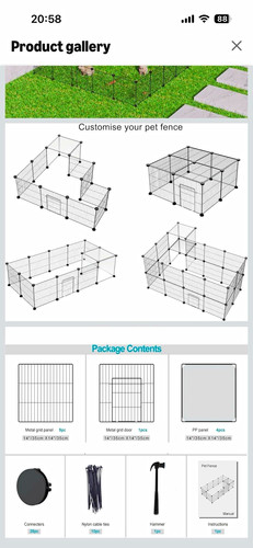 Metal modular rabbit cage - metal,