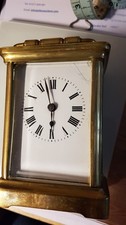 Antique Brass and Glass Carriage Clock