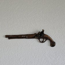 Vintage Brass Flintlock Pistol