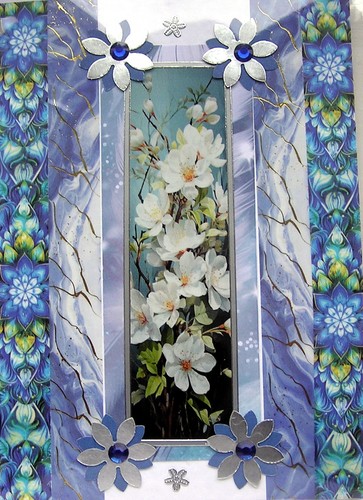 White flower blossom hand - -,