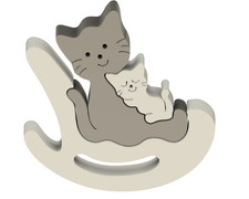 Kity cat wall art - kity, nursery