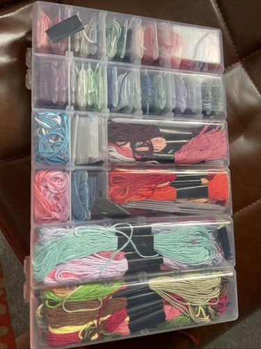 Darice floss organiser filled