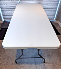 NEW UNUSED 6ft HEAVY DUTY FOLDING TABLE FOR GARDEN CAMPING CATERING PARTIES