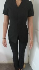 Black Hairdressing Uniform/kit Tunic and Trousers for Lewes Campus Hairdressing 