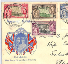 SOUTHERN RHODESIA FDC 1937 KGVI *Coronation* ILLUSTRATED First Day Cover XC190