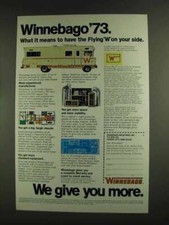 1973 Winnebago Model D-27CL Motor Home Ad