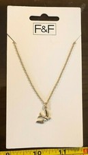 Necklace Gold Bird Flying F&F