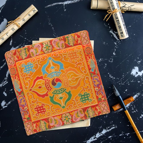 Buddhist scripture wrapping - scripture,