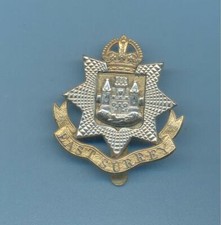EAST SURREY REGIMENT KC.BI-METAL ARMY CAP BADGE